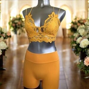 🆕 Free People Gold Intimates Bra